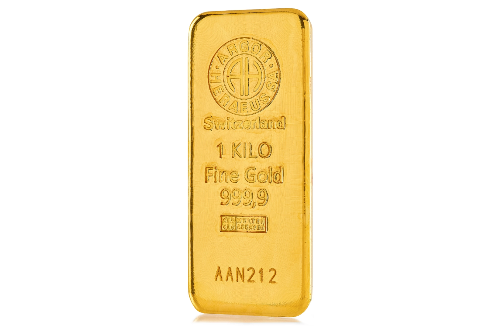 Lingot d'or 1 kg — fonderie Argor-Heraeus